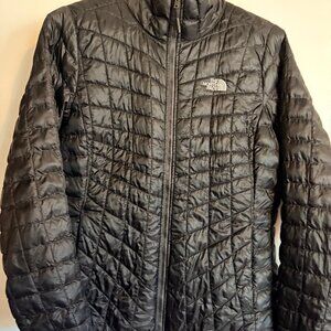 The North Face Thermoball Quilted Diamond Puffer Jacket Ladies Women's Black Lg